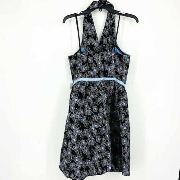 Maggy London Women Casual Halter Bubble Hem Dress - Picture 5 of 6